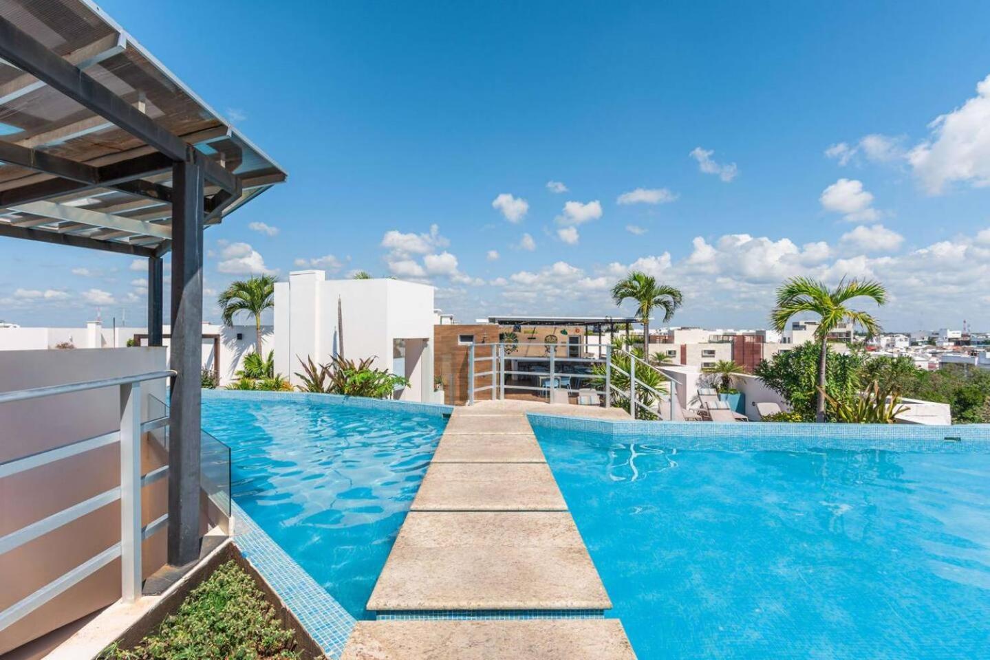 Apartamento Private Rooftop, 1br Ph, 2ba, Sauna, Gym, Pool *
